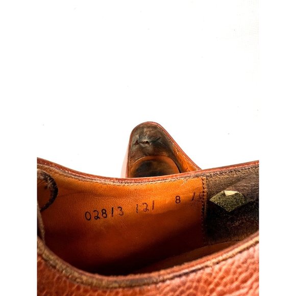 Salvatore Ferragamo Studio Shoes Brown Derby Made In Italy Men\'s 8D Nice main image 8